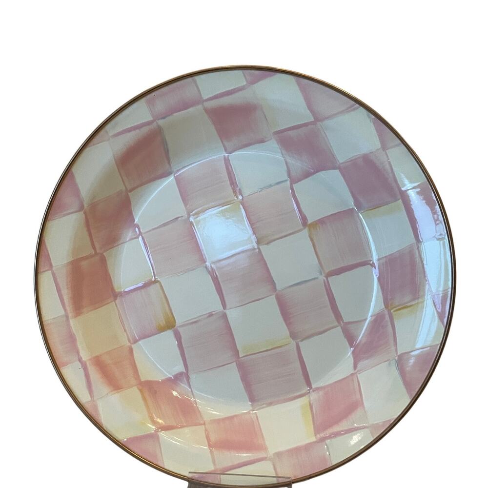NEW Mackenzie-Childs Rosy Check Pie Plate - Picture 5 of 13
